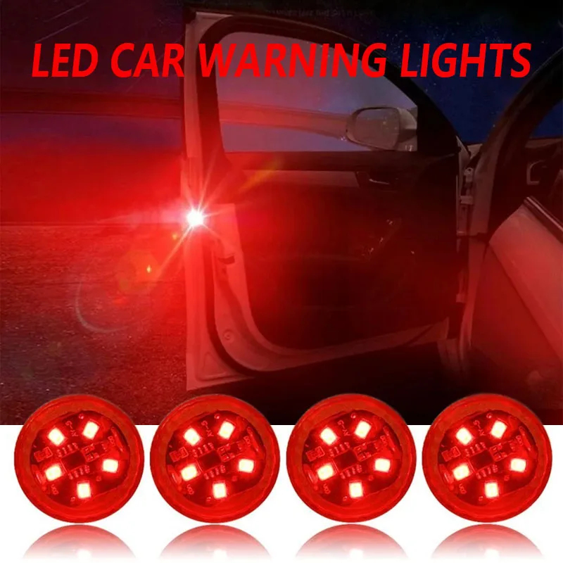 Sos Light Strobe - 2/6Pcs Car Opening Door Safety Warning