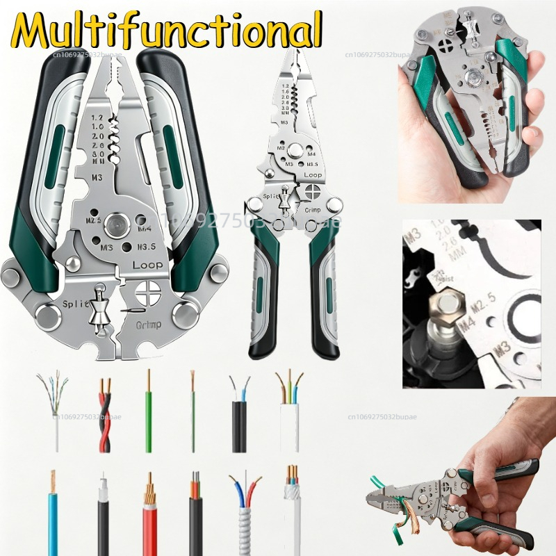 Multi Tool Plier - Multifunctional Copper Stripper Electrician’s Wire Cable