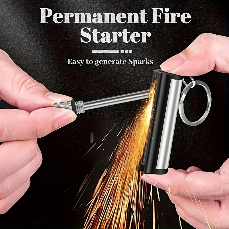 Fire Starting Kit - 1-5 pack match lighter, flint metal