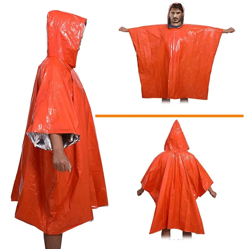 Camping Raincoat Waterproof Su - Survival Blanket Reflective recension och pris