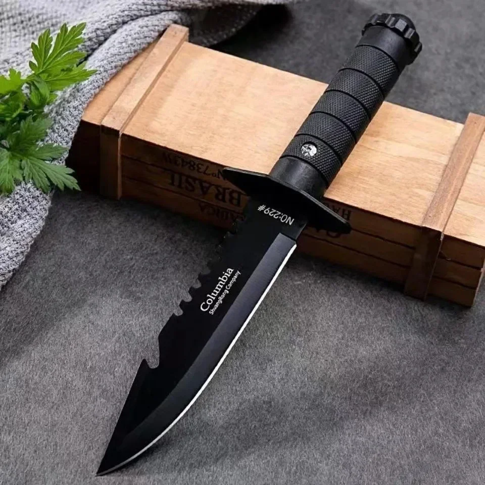 7CR17MOV Camping Outdoor Strai - Bushcraft Knife Fixed recension och pris