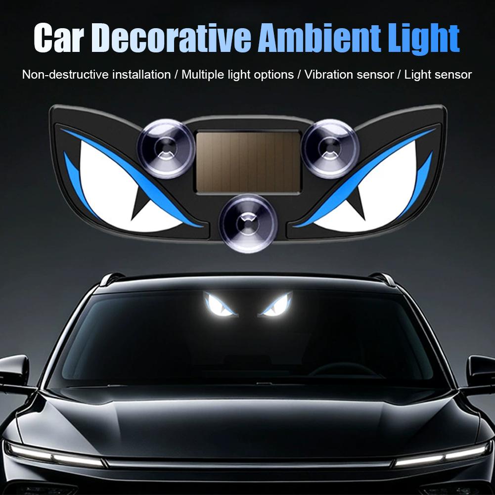 Solar Powered Demon Eye LED Ca - Sos Light Strobe recension och pris