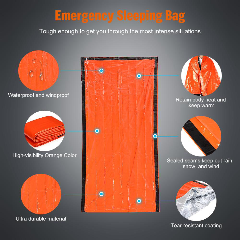 Waterproof Reusable Thermal My - Emergency Mylar Tent recension och pris
