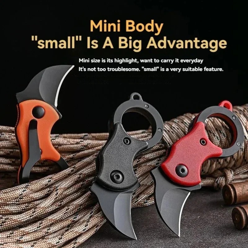 Mini Keychain Pocket Knife Sta - Bushcraft Knife Fixed recension och pris