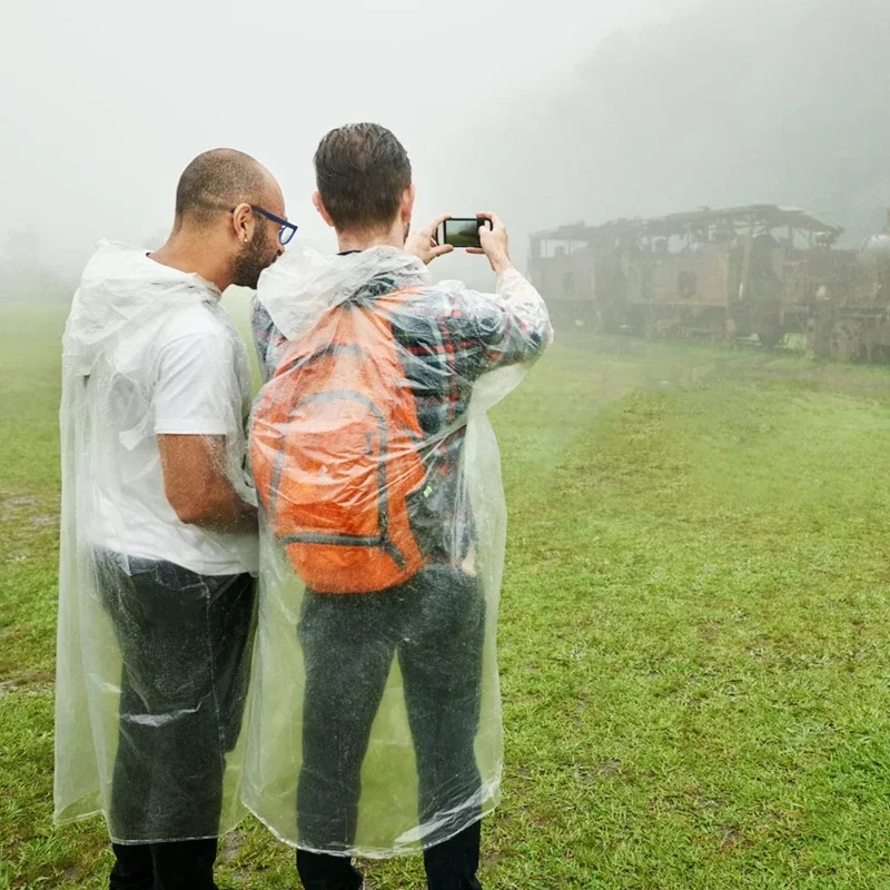 Disposable Waterproof Raincoat - Emergency Poncho Rain recension och pris
