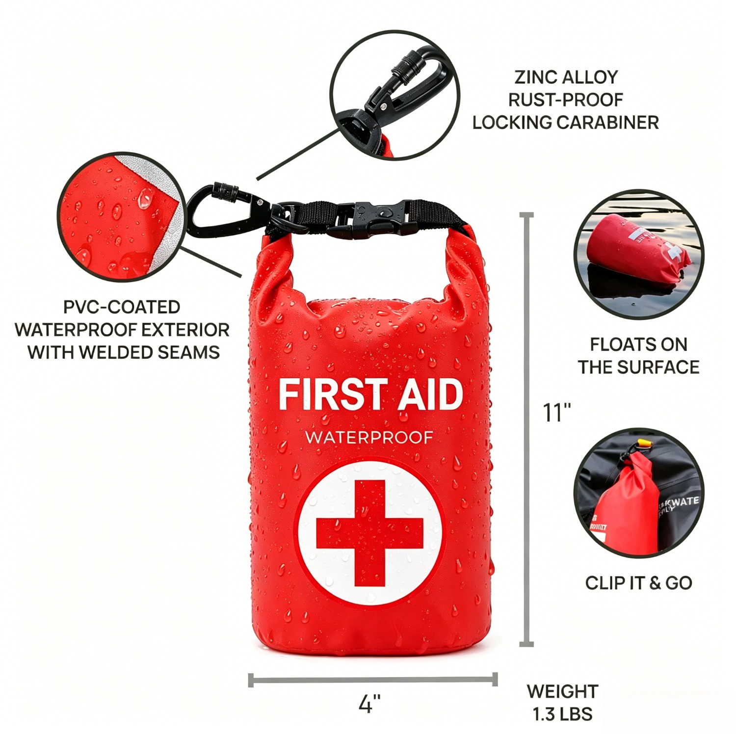 2L Waterproof First Aid Bag Ro - Bivy Bag Emergency recension och pris