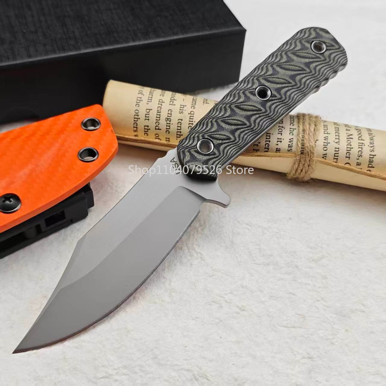 RMJ Fixed Blade EDC Knife Comp - Bushcraft Knife Fixed recension och pris