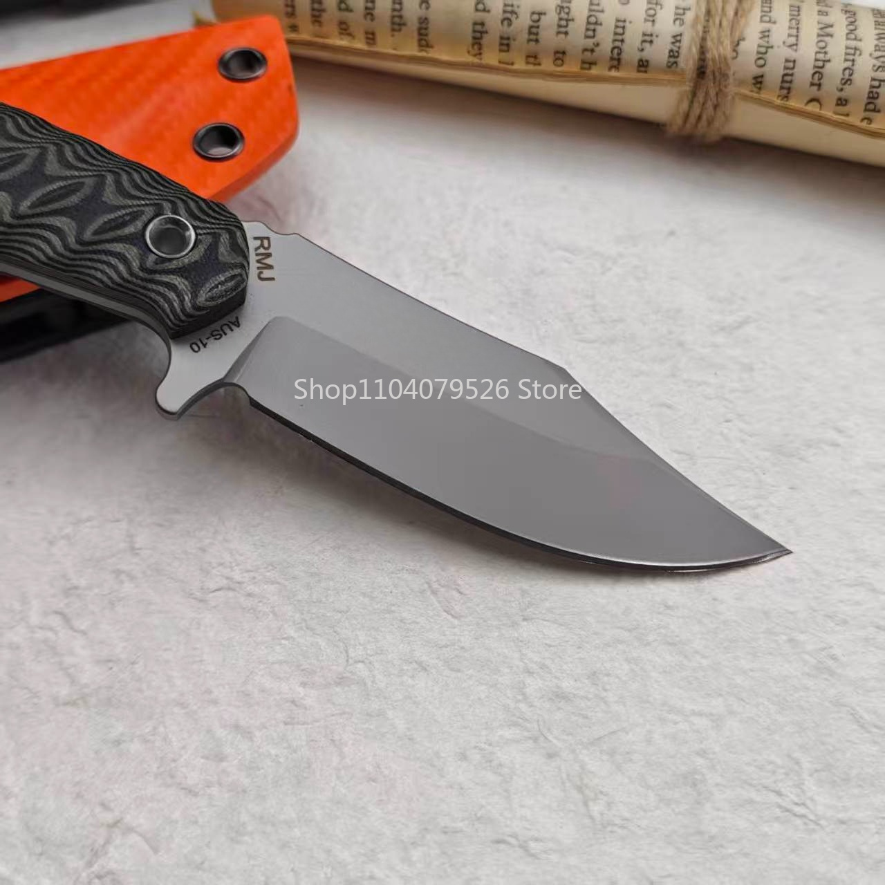 RMJ Fixed Blade EDC Knife Comp - Bushcraft Knife Fixed recension och pris