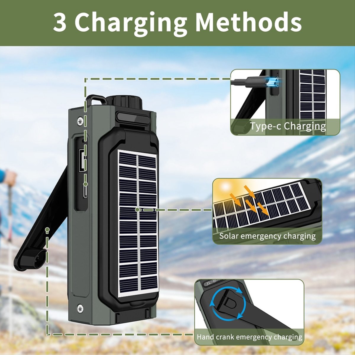 A26Z Portable Solar Radio, Eme - Solar Emergency Charger recension och pris