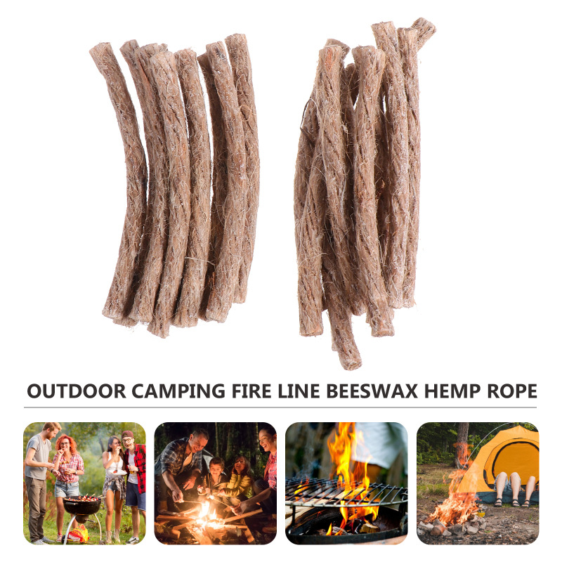 10Pcs Survival Wick Hemp Cord  - Fire Starting Kit recension och pris
