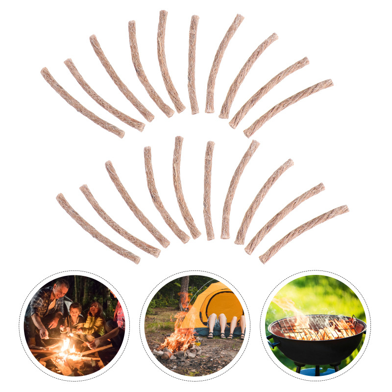 10Pcs Survival Wick Hemp Cord  - Fire Starting Kit recension och pris