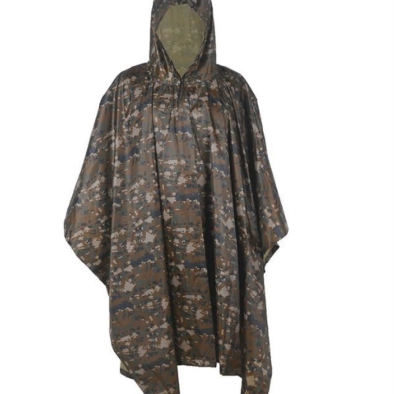 PVC/PU Camouflage Tactical Rai - Emergency Poncho Rain recension och pris