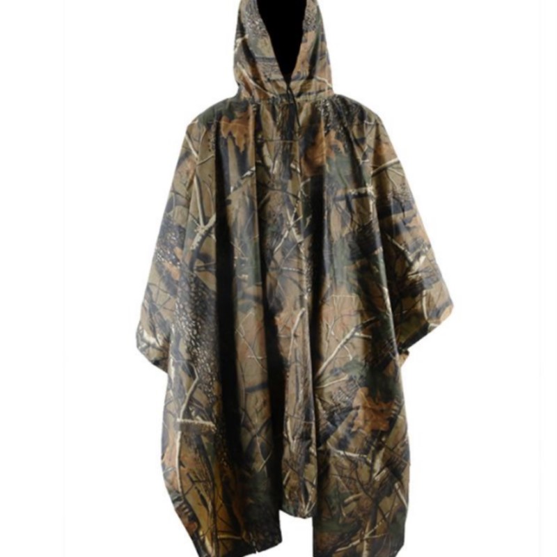 PVC/PU Camouflage Tactical Rai - Emergency Poncho Rain recension och pris