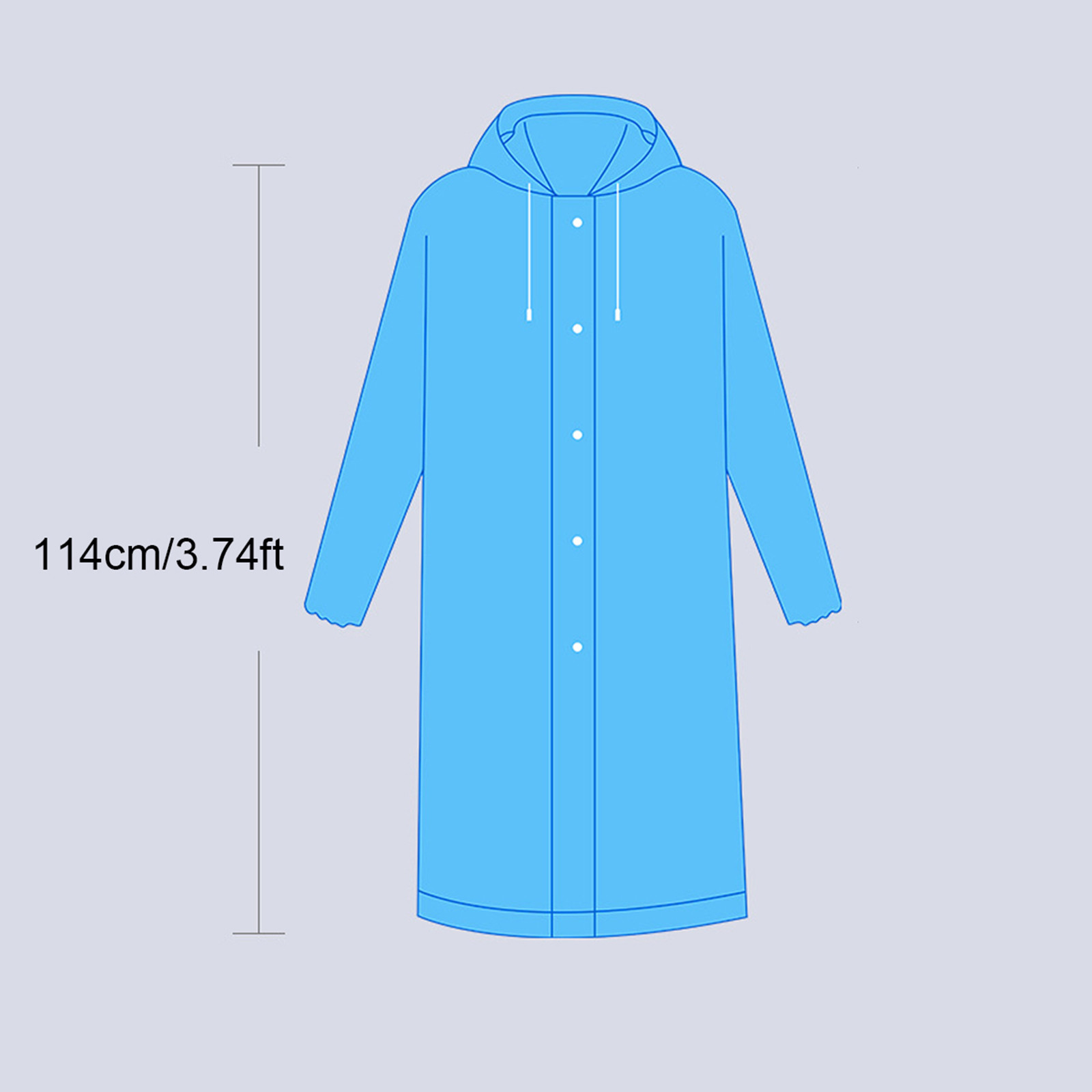 New Unisex EVC Waterproof Rain - Emergency Poncho Rain recension och pris