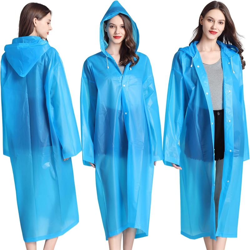 1 Pcs Reusable Rain Poncho for - Emergency Poncho Rain recension och pris