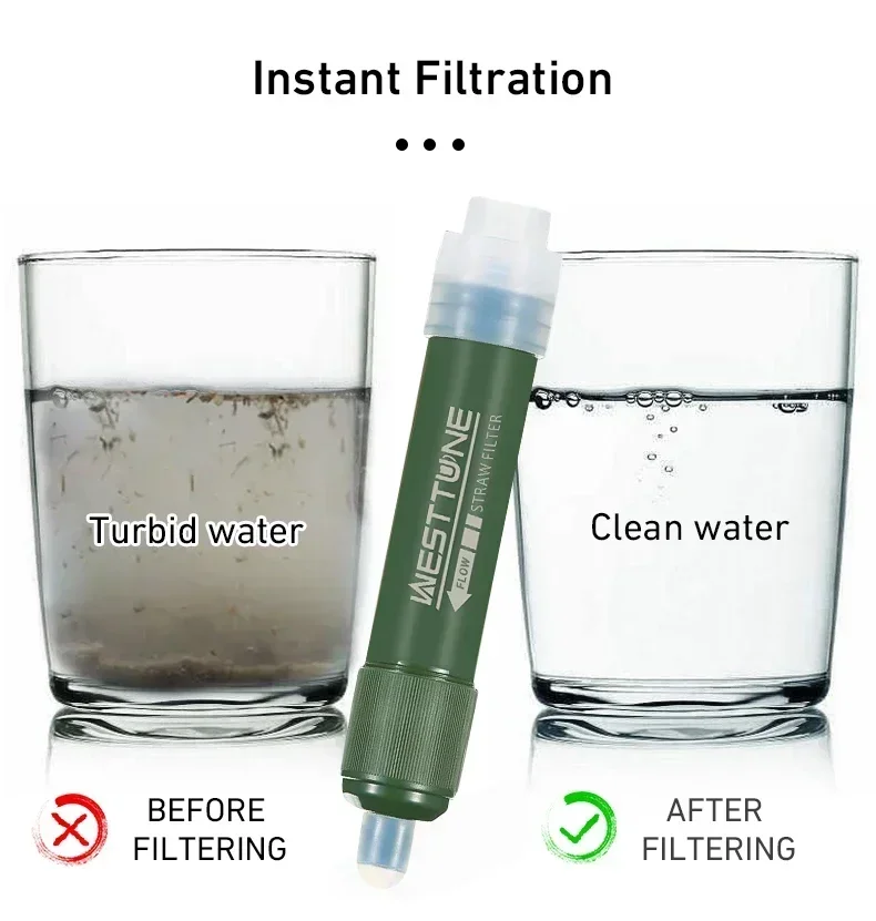 Westtune Outdoor Mini Camping  - Water Purification Straw recension och pris