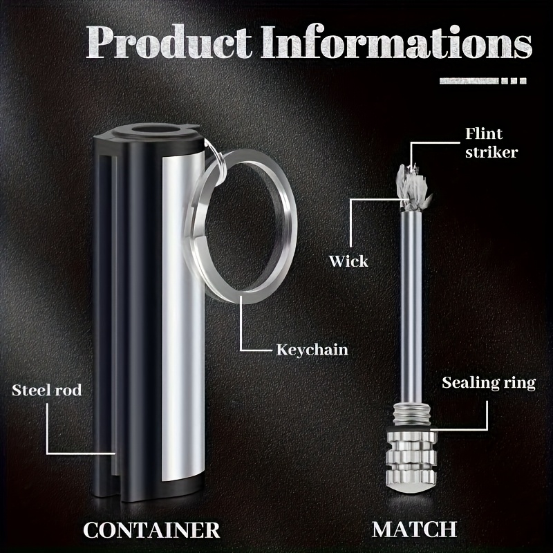 1-5 pack match lighter, flint  - Fire Starting Kit recension och pris