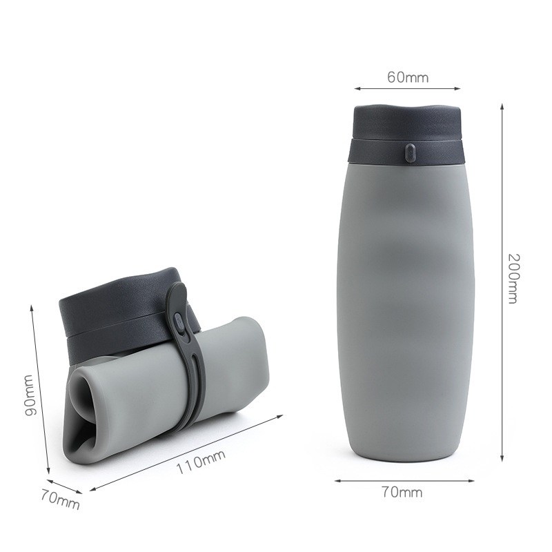 600ml Foldable Water Bottles S - Water Bag Collapsible recension och pris