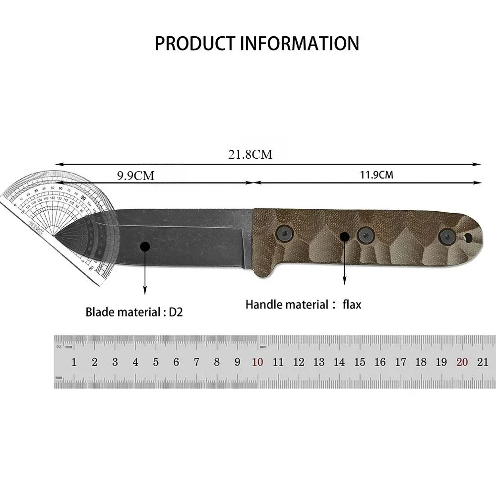 PR4 Multi-purpose Outdoor Fixe - Bushcraft Knife Fixed recension och pris