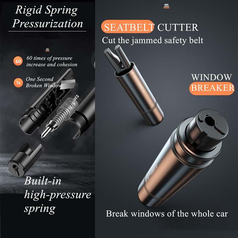 2 In 1 Car Safety Hammer Emerg - Rescue Rope Throw recension och pris
