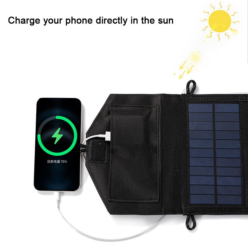 Outdoor Camping Hiking Foldabl - Solar Emergency Charger recension och pris