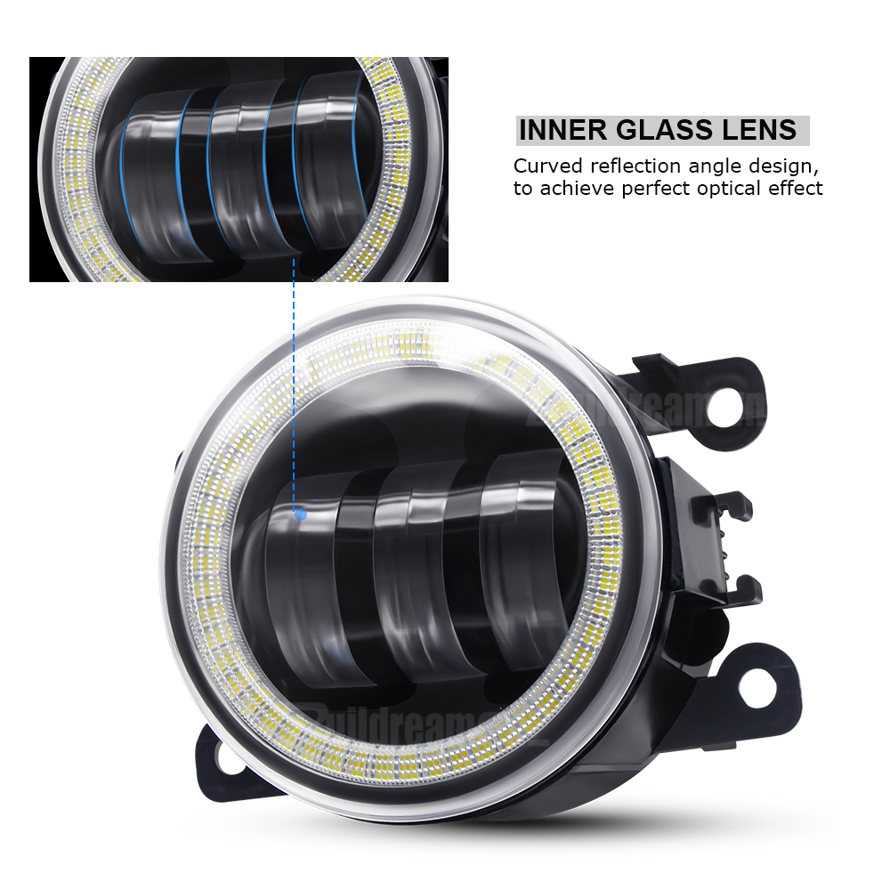 2 Pieces Angel Eye Fog Light F - Compass Lensatic recension och pris