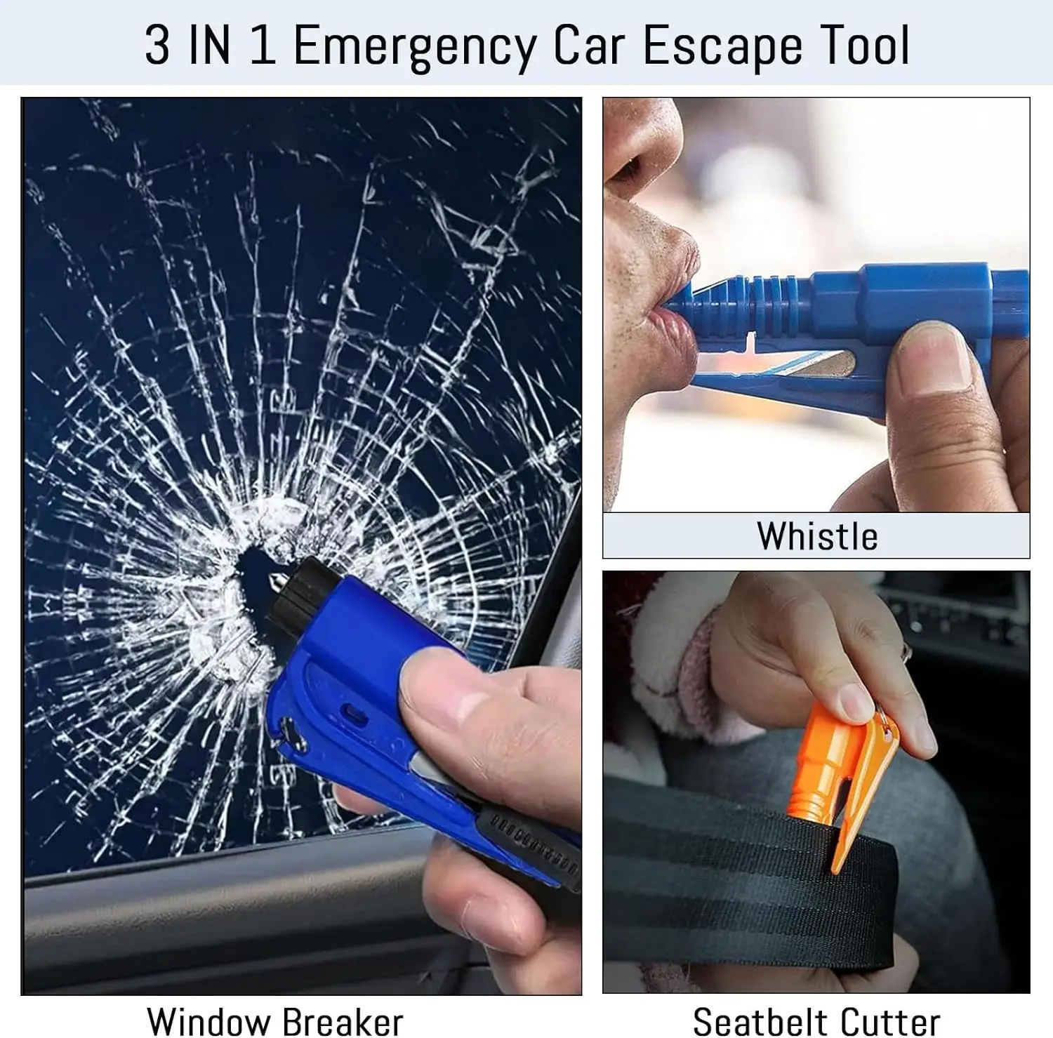 Safety Hammer Car Escape Tool  - Rescue Rope Throw recension och pris