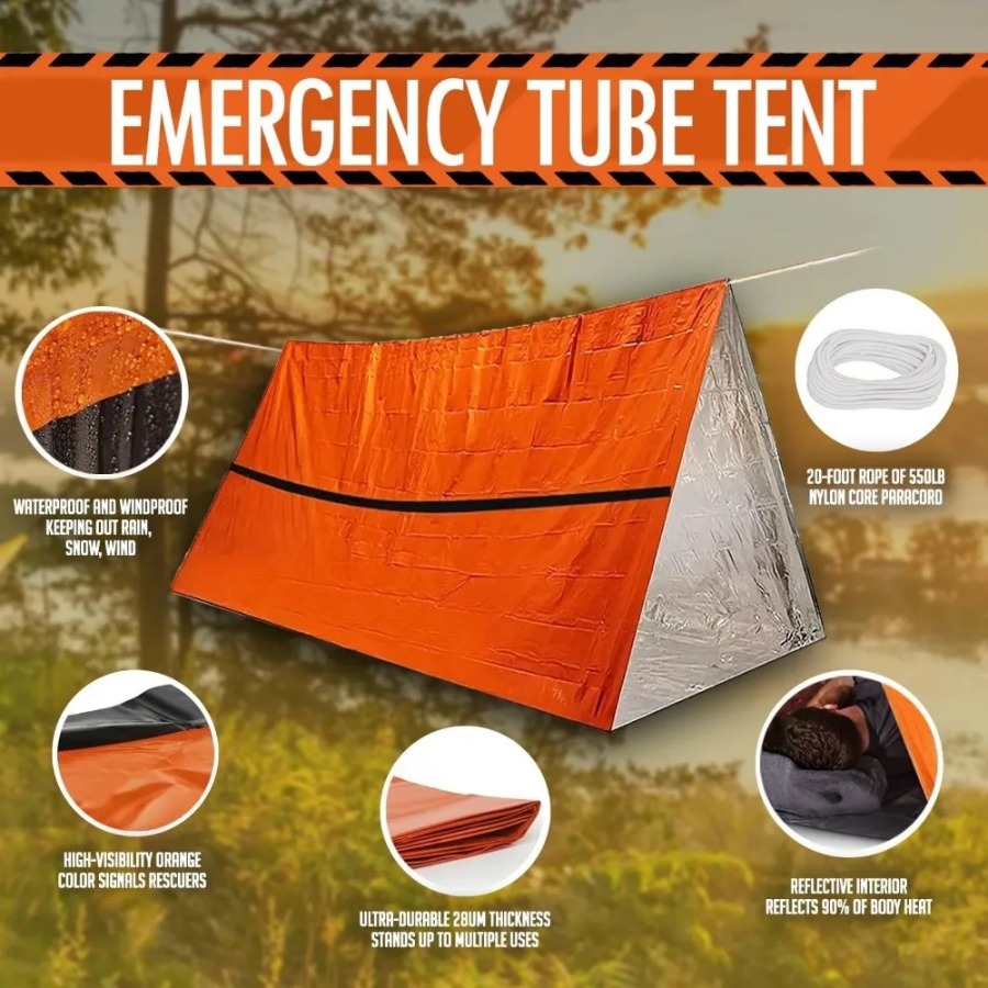 1PC Anti-rain Emergency Sleepi - Emergency Mylar Tent recension och pris