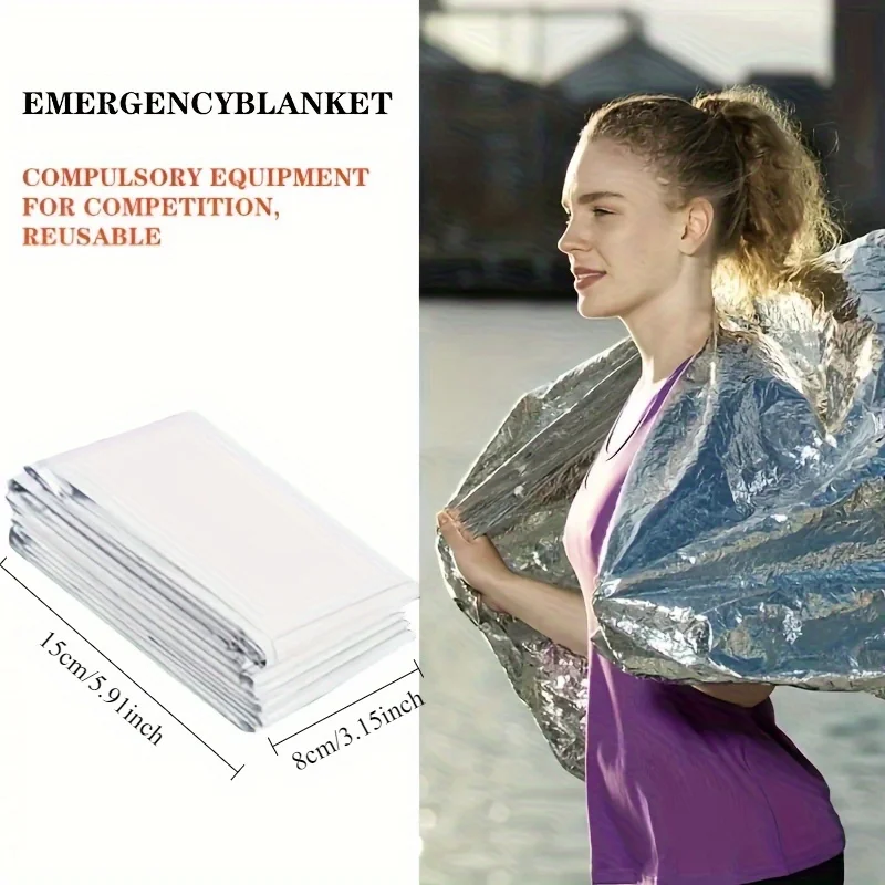 1pcs Outdoor survival portable - Survival Blanket Reflective recension och pris
