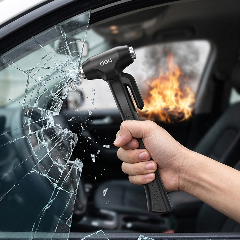 DELI Portable Car Safety Hamme - Rescue Rope Throw recension och pris