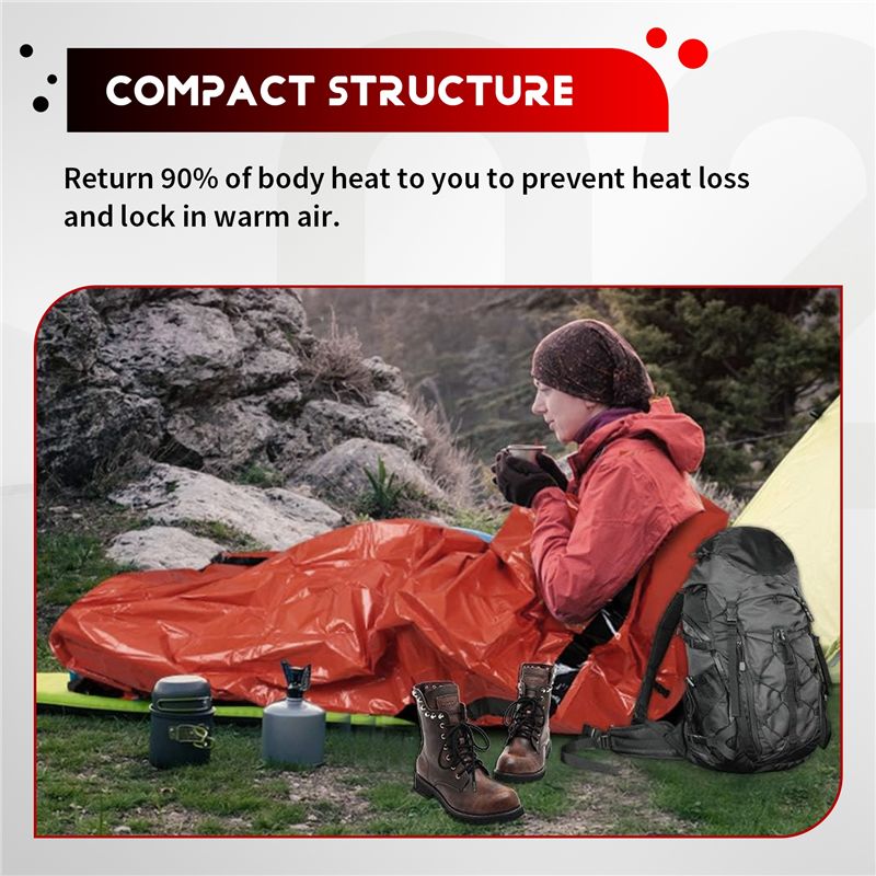 【STOCK】Emergency Sleeping Bag  - Bivy Bag Emergency recension och pris
