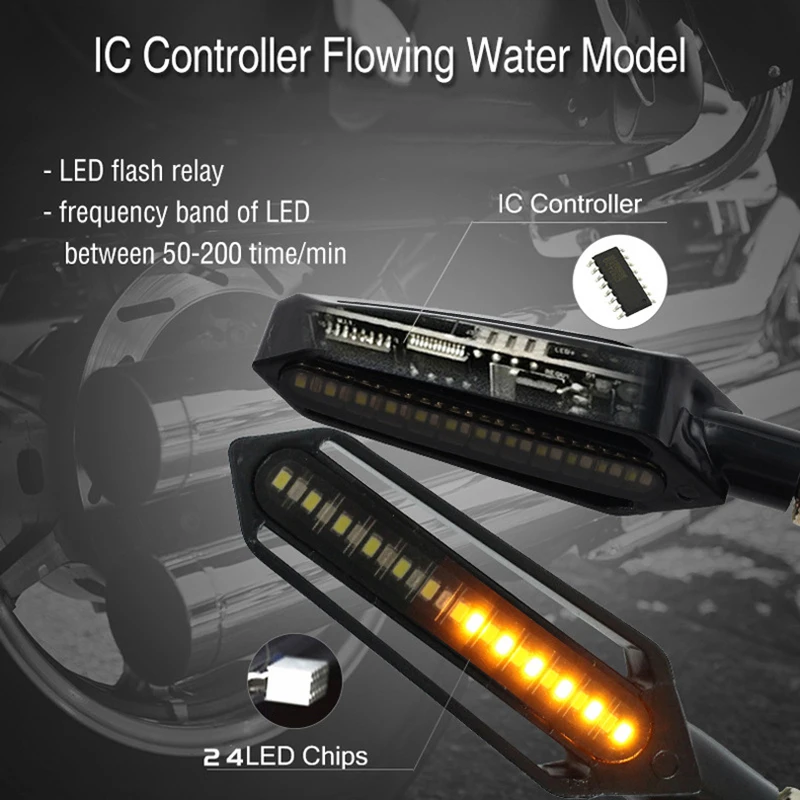 Motorcycle LED Turn Signals Li - Sos Light Strobe recension och pris