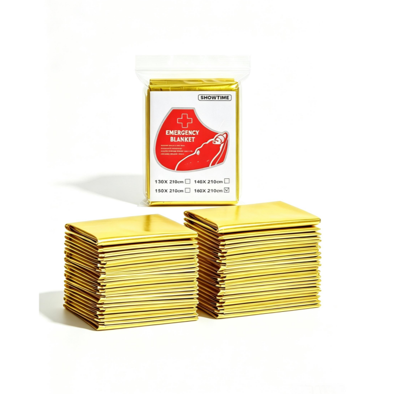 12PCS Large 160×210cm Gold Foi - Survival Blanket Reflective recension och pris