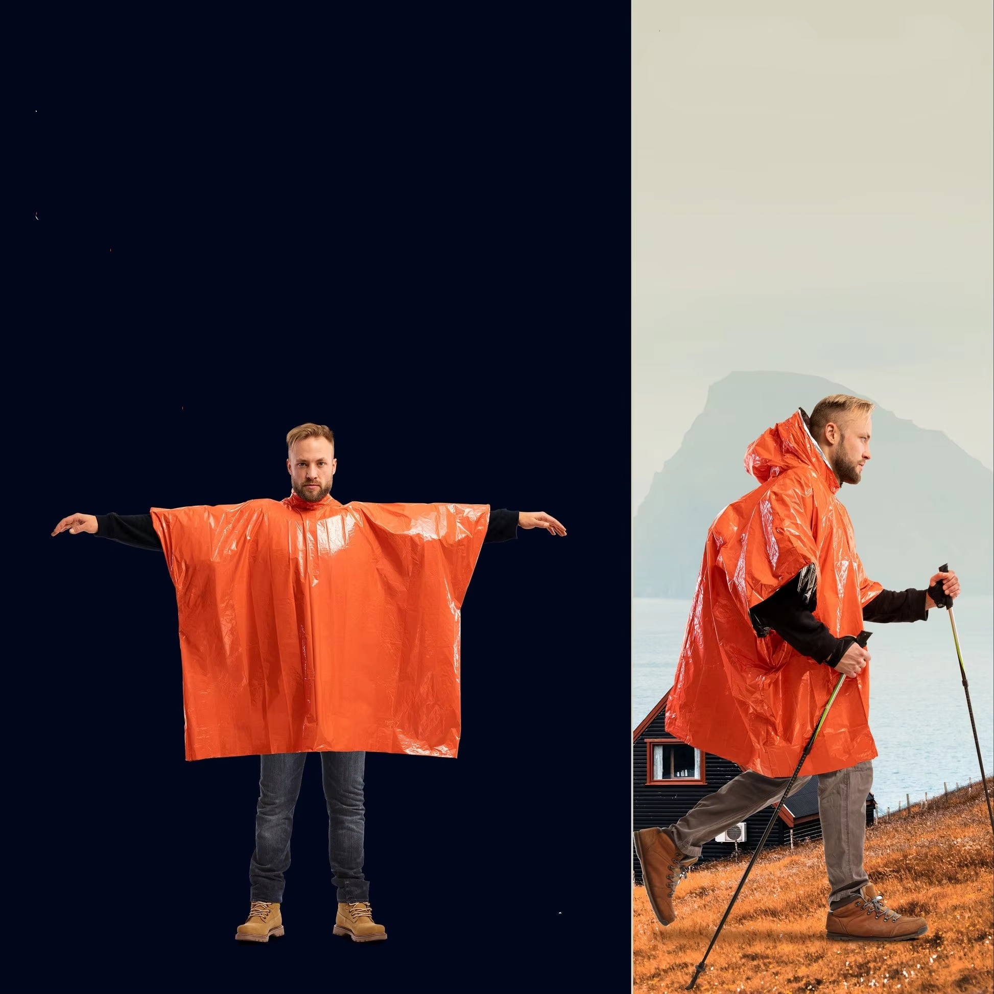 LIFE poncho Emergency Survival - Survival Blanket Reflective recension och pris